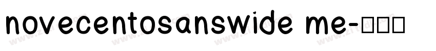 novecentosanswide me字体转换